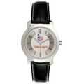 Men's Classic Silver-Tone Strap Watch